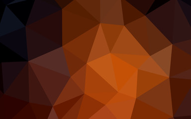 Dark Red vector triangle mosaic template.