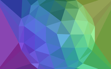 Obraz premium Light Multicolor vector gradient triangles template with a gem in a centre.