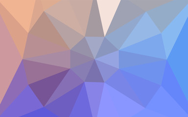 Fototapeta premium Light Blue, Yellow vector polygonal pattern with a diamond.