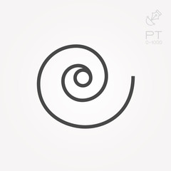 Vector icon with galaxy