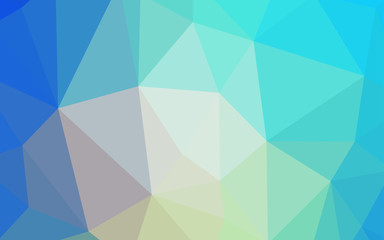 Fototapeta premium Light Blue, Yellow vector polygon abstract layout.
