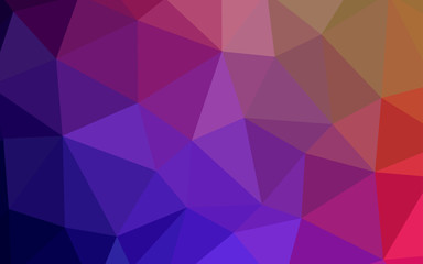 Dark Multicolor vector polygon abstract layout.