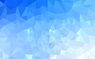 Light BLUE vector shining triangular backdrop.