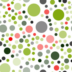 Dark Multicolor vector seamless template with circles.