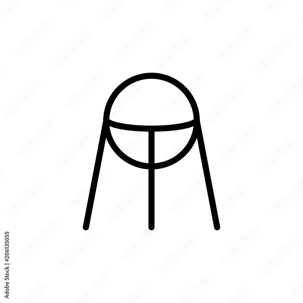 Aufkleber satellite icon. element of science icon for mobile concept and web apps. thin line satellite icon ca