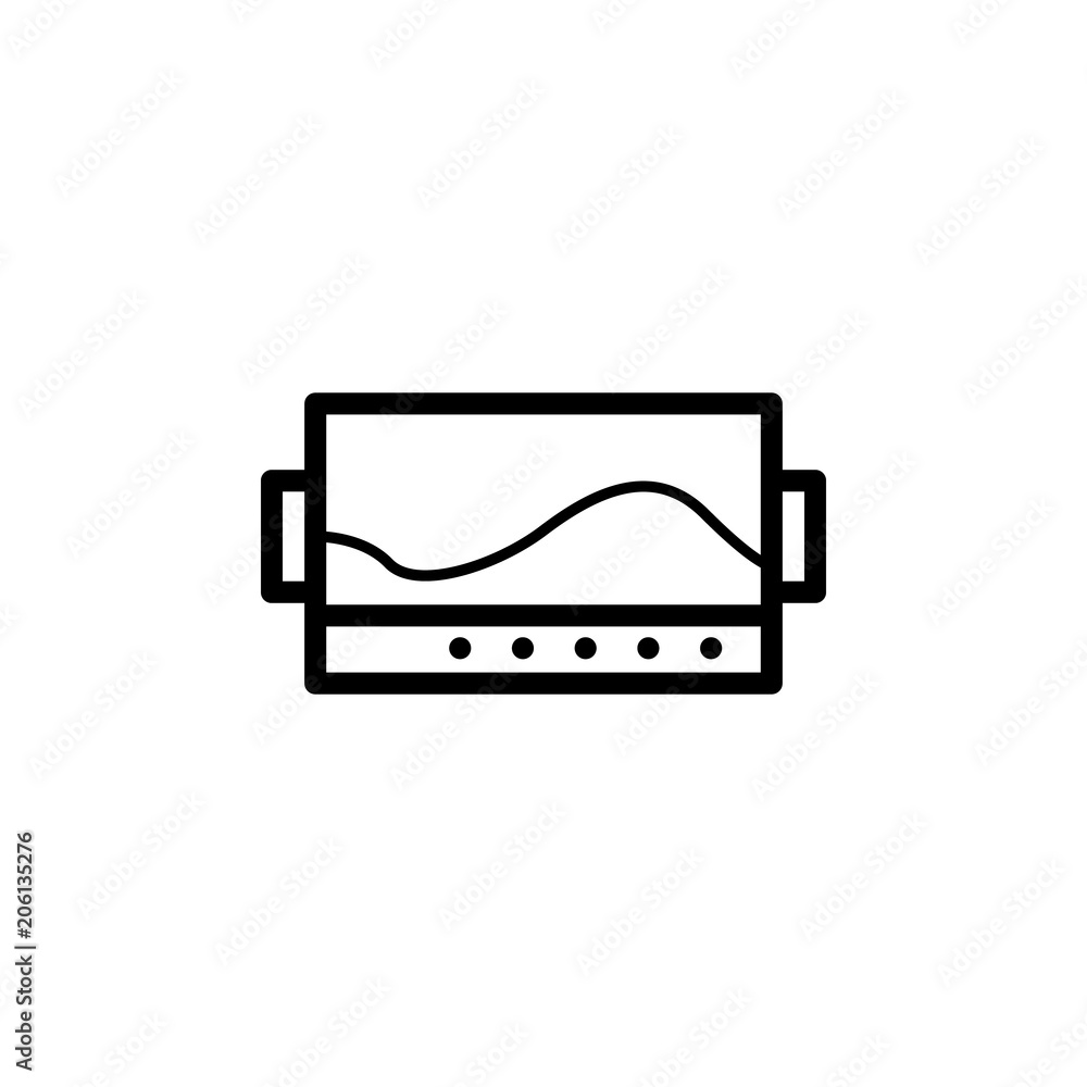 Poster laboratory screen icon. element of science icon for mobile concept and web apps. thin line laborator