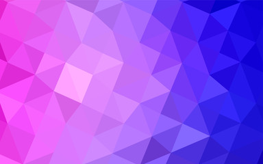 Fototapeta premium Light Pink, Blue vector polygonal template.