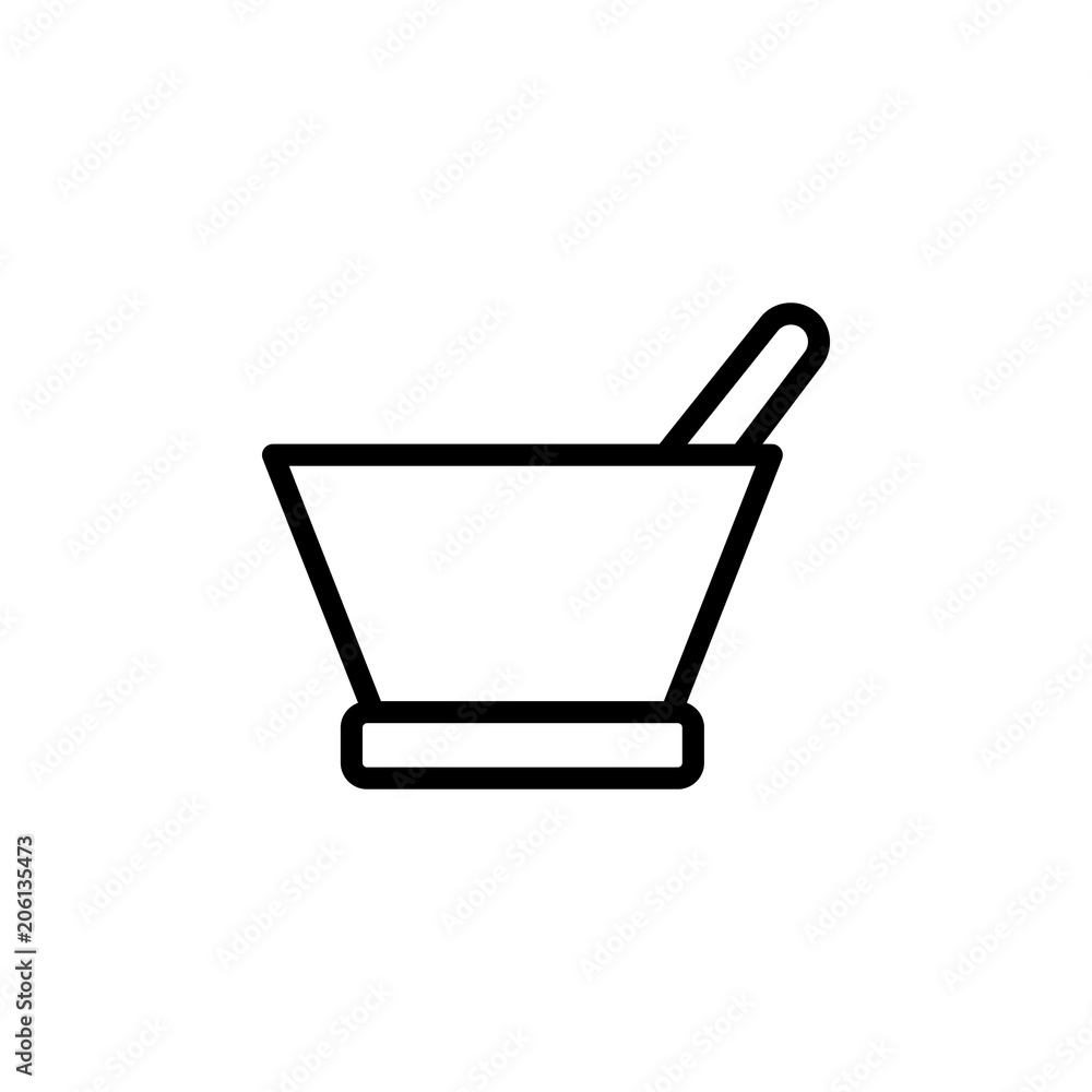 Aufkleber grinder for spices icon. element of science icon for mobile concept and web apps. thin line grinder 