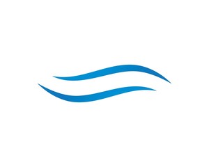 Water Wave symbol and icon Logo Template