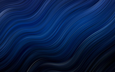 Dark BLUE vector template with lines, ovals.