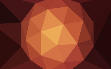 Dark Red vector triangle mosaic cover.