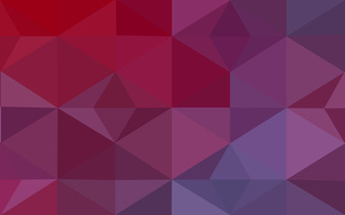 Light Pink, Red vector polygonal design pattern. Consist of gradient triangles in origami style.