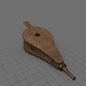 Inflated blacksmith bellows