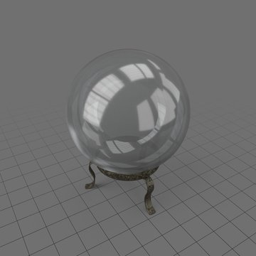 Clear crystal ball