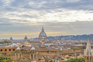 Rome Cityscape Aerial View