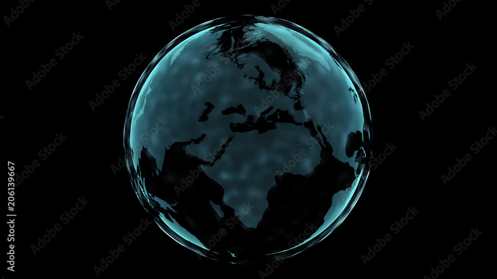 Poster global network connection design with copy space