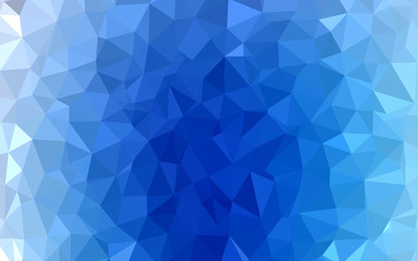 Fototapeta premium Light BLUE vector polygonal background.
