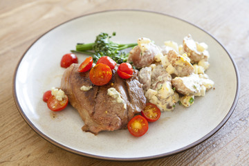 Grilled Steak and Potato Salad