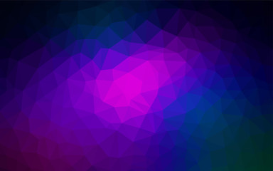 Dark Pink, Blue vector low poly layout.