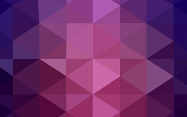 Fototapeta premium Dark Purple vector polygonal background.