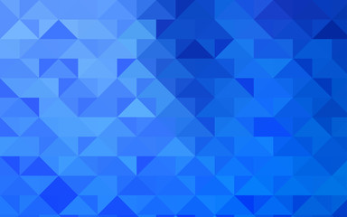 Obraz premium Light BLUE vector triangle mosaic template.