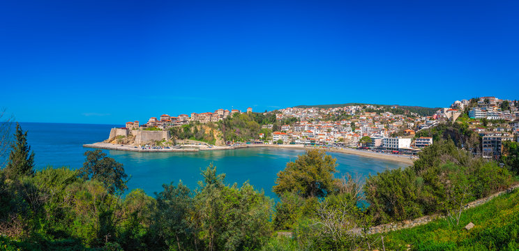Panoramic view of the Old town of Ulcinj