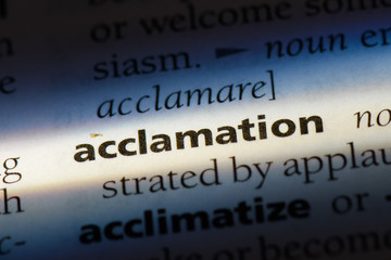 acclamation