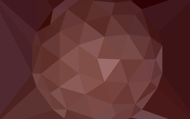 Dark Red vector gradient triangles template with a gem in a centre.