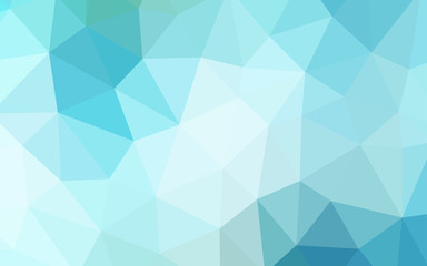 Fototapeta premium Light Blue, Green vector abstract polygonal pattern.