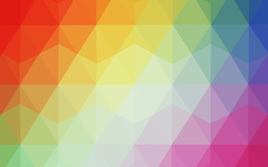 Light Multicolor vector shining triangular layout.