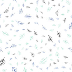 Fototapeta premium Light Blue, Green vector seamless doodle bright template.