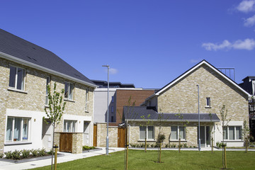 Fototapeta premium New Residential Royal Canal Park, Dublin