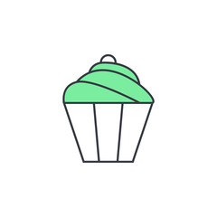cake icon. Element of web icon with one color for mobile concept and web apps. Thin line cake icon can be used for web and mobile. Premium icon
