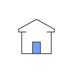 house icon. Element of web icon with one color for mobile concept and web apps. Thin line house icon can be used for web and mobile. Premium icon