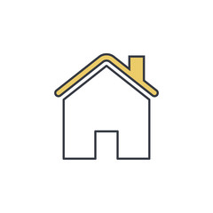 Fototapeta na wymiar house icon. Element of web icon with one color for mobile concept and web apps. Thin line house icon can be used for web and mobile. Premium icon