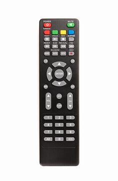 TV remote isolated on white background.