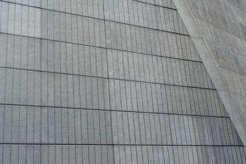 Fototapeta na wymiar a huge concrete angular wall