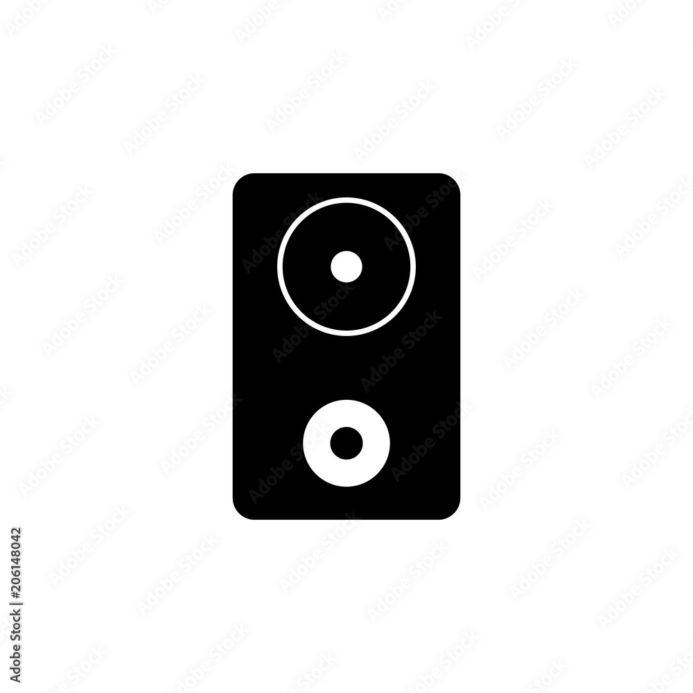 Aufkleber sound column icon. element of web icon with one color for mobile concept and web apps. isolated soun