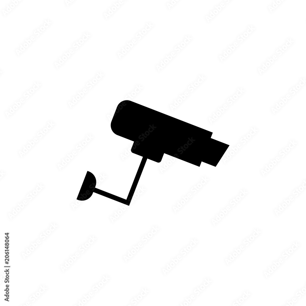Aufkleber surveillance camera icon. element of web icon with one color for mobile concept and web apps. isolat
