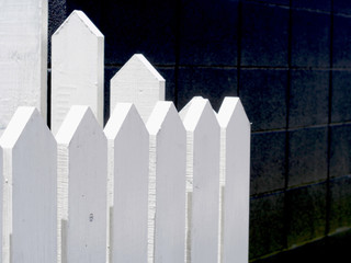 Fototapeta premium 白い柵