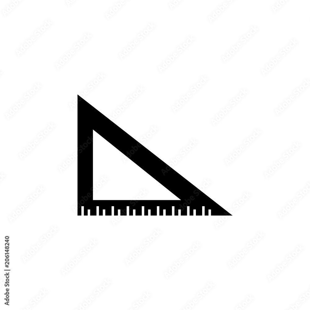 Poster angle ruler icon. element of web icon with one color for mobile concept and web apps. isolated angle