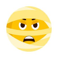 Angry mummy emoji icon