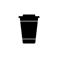 plastic cup icon. Element of web icon with one color for mobile concept and web apps. Isolated plastic cup icon can be used for web and mobile