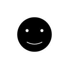 joyful smiley icon. Element of web icon with one color for mobile concept and web apps. Isolated joyful smiley icon can be used for web and mobile