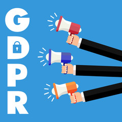 EU General Data Protection Regulation. eu gdpr vector illustration