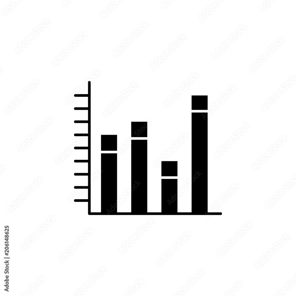 Poster chart columns icon. element of web icon with one color for mobile concept and web apps. isolated cha