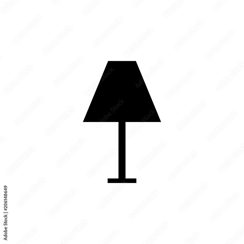 Poster sleeping lamp icon. element of web icon with one color for mobile concept and web apps. isolated sle