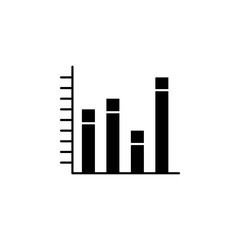 chart columns icon. Element of web icon with one color for mobile concept and web apps. Isolated chart columns icon can be used for web and mobile