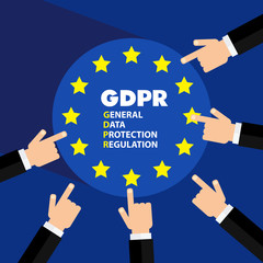 General Data Protection Regulation (GDPR) Concept Illustration - 25 May 2018