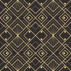 Abstract art deco seamless modern tiles pattern